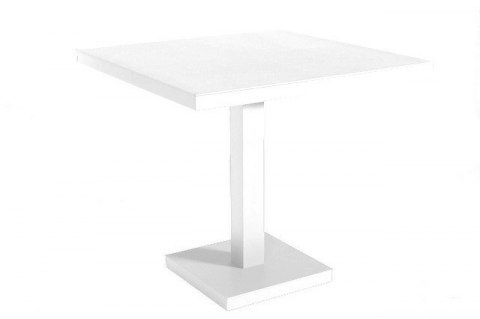 Resol Stół Barcino 90x90 cm z bazą biały centralną - biały