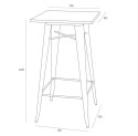 D2.DESIGN Stół Barowy Paris Wood czarny jesion D2.DESIGN Stół Barowy Paris Wood czarny jesion