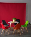 Intesi Stół Copine okrągły blat MDF lakierowany biały fi 80 cm na trzech nogach z drewna jesionowego do kawiarni kuchni jadalni Intesi Stół Copine okrągły blat MDF lakierowany biały fi 80 cm na trzech nogach z drewna jesionowego do kawiarni kuchni jadalni
