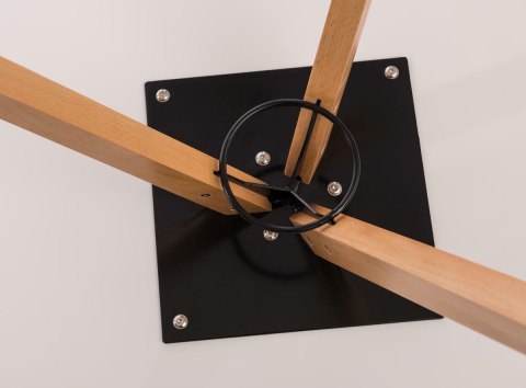 Intesi Stół Intesi Rocket okrągły fi90cm blat MDF Biały półmat podstawa bukowa do restauracji kawiarni recepcji kuchni salonu Intesi Stół Intesi Rocket okrągły fi90cm blat MDF Biały półmat podstawa bukowa do restauracji kawiarni recepcji kuchni salonu