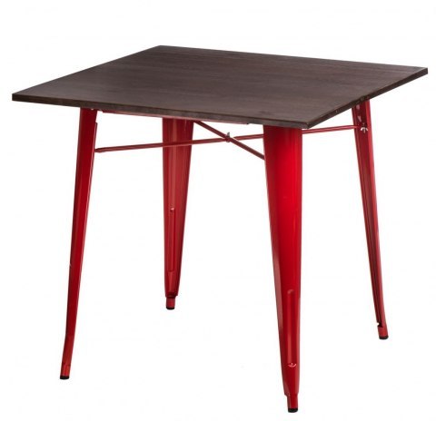 D2.DESIGN Stół Paris Wood czerwony sosna orzech D2.DESIGN Stół Paris Wood czerwony sosna orzech