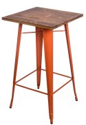 D2.DESIGN Stół barowy Paris Wood pomarańcz sosna D2.DESIGN Stół barowy Paris Wood pomarańcz sosna
