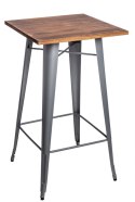 D2.DESIGN Stół barowy Paris Wood srebrny sosna D2.DESIGN Stół barowy Paris Wood srebrny sosna
