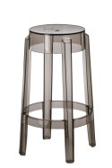 HOKER STOŁEK BAROWY niski Duch D2.DESIGN SZARY TRANSPARENTNY 66cm TWORZYWO lekki i wygodny HOKER STOŁEK BAROWY niski Duch D2.DESIGN SZARY TRANSPARENTNY 66cm TWORZYWO lekki i wygodny