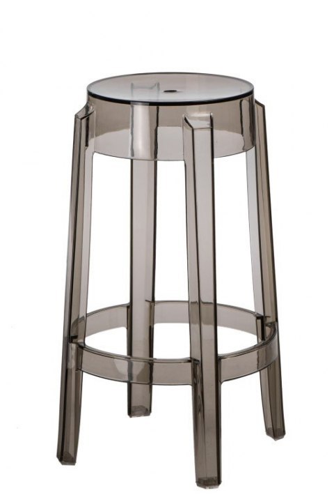 HOKER STOŁEK BAROWY niski Duch D2.DESIGN SZARY TRANSPARENTNY 66cm TWORZYWO lekki i wygodny HOKER STOŁEK BAROWY niski Duch D2.DESIGN SZARY TRANSPARENTNY 66cm TWORZYWO lekki i wygodny