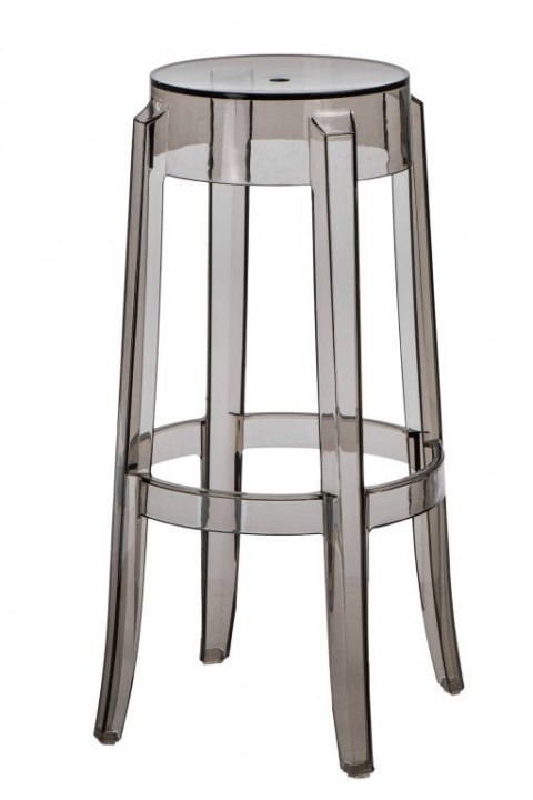 STOŁEK BAROWY HOKER Duch D2.DESIGN SZARY TRANSPARENTNY 75cm TWORZYWO Z PODPÓRKĄ NA NOGI STOŁEK BAROWY HOKER Duch D2.DESIGN SZARY TRANSPARENTNY 75cm TWORZYWO Z PODPÓRKĄ NA NOGI