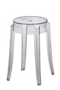 STOŁEK TABORET Duch D2.DESIGN TRANSPARENTNY 46cm TWORZYWO stabilny i wygodny STOŁEK TABORET Duch D2.DESIGN TRANSPARENTNY 46cm TWORZYWO stabilny i wygodny