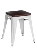 D2.DESIGN Stołek Paris Wood biały sosna orzech D2.DESIGN Stołek Paris Wood biały sosna orzech