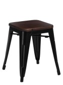 D2.DESIGN Stołek Paris Wood czarny sosna orzech D2.DESIGN Stołek Paris Wood czarny sosna orzech