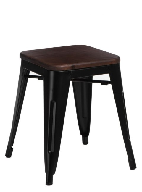D2.DESIGN Stołek Paris Wood czarny sosna orzech D2.DESIGN Stołek Paris Wood czarny sosna orzech
