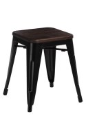 D2.DESIGN Stołek Paris Wood czarny sosna szczotkow D2.DESIGN Stołek Paris Wood czarny sosna szczotkow