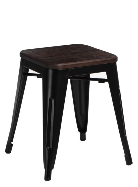D2.DESIGN Stołek Paris Wood czarny sosna szczotkow D2.DESIGN Stołek Paris Wood czarny sosna szczotkow