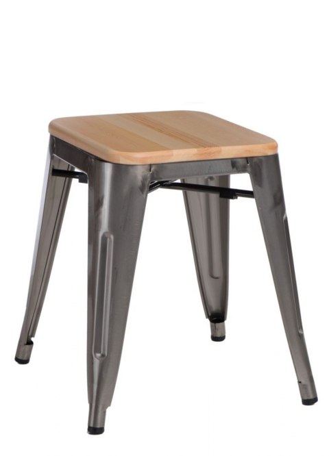 D2.DESIGN Stołek Paris Wood metal sosna naturalna D2.DESIGN Stołek Paris Wood metal sosna naturalna