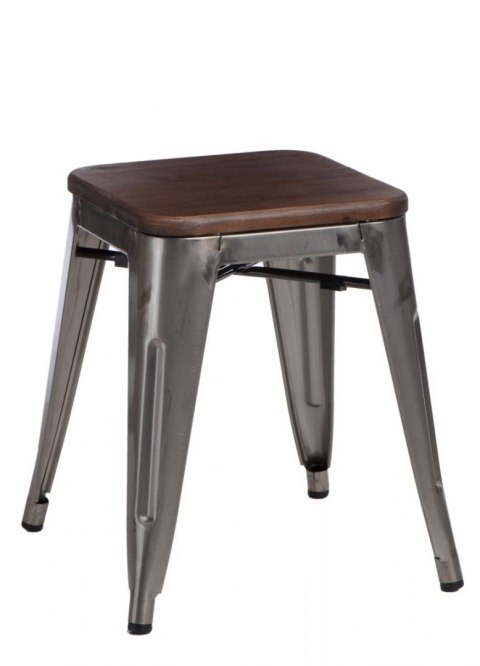 D2.DESIGN Stołek Paris Wood metal sosna orzech D2.DESIGN Stołek Paris Wood metal sosna orzech