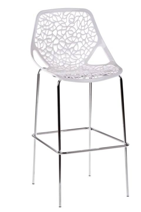 D2.DESIGN Stołek barowy Cepelia biały D2.DESIGN Stołek barowy Cepelia biały