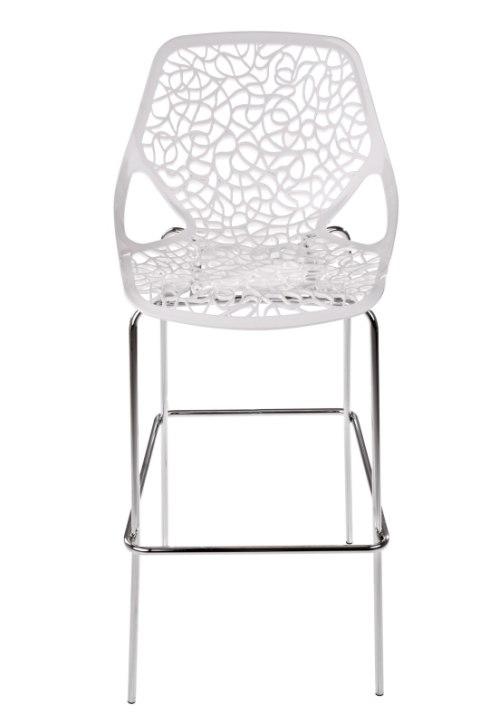 D2.DESIGN Stołek barowy Cepelia biały D2.DESIGN Stołek barowy Cepelia biały