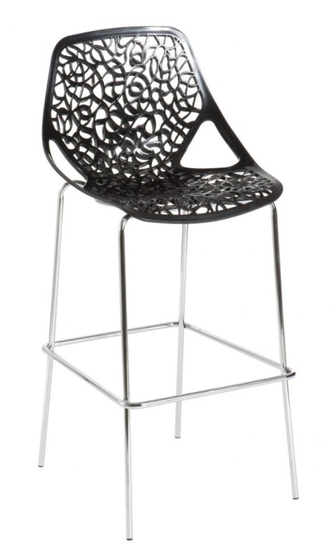 D2.DESIGN Stołek barowy Cepelia czarny D2.DESIGN Stołek barowy Cepelia czarny