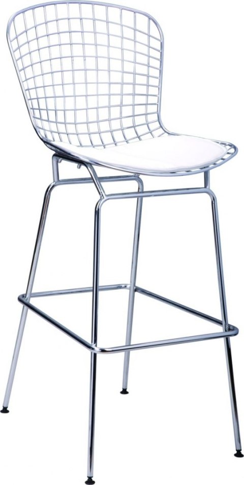 D2.DESIGN Stołek barowy Harry biała poduszka D2.DESIGN Stołek barowy Harry biała poduszka