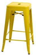 HOKER STOŁEK BAROWY Paris 66 cm D2.DESIGN ŻÓŁTY inspirowany Tolix METALOWY Z PODPÓRKĄ NA NOGI można sztaplować DO KUCHNI BARU HOKER STOŁEK BAROWY Paris 66 cm D2.DESIGN ŻÓŁTY inspirowany Tolix METALOWY Z PODPÓRKĄ NA NOGI można sztaplować DO KUCHNI BARU