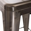 D2.DESIGN Stołek barowy Hoker Paris Back metalowy inspirowany Tolix Krzesło barowe metal postarzany widoczne przetarcia i rdza D2.DESIGN Stołek barowy Hoker Paris Back metalowy inspirowany Tolix Krzesło barowe metal postarzany widoczne przetarcia i rdza