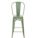 D2.DESIGN Stołek barowy Paris Back zielony inspirowany Tolix D2.DESIGN Stołek barowy Paris Back zielony inspirowany Tolix