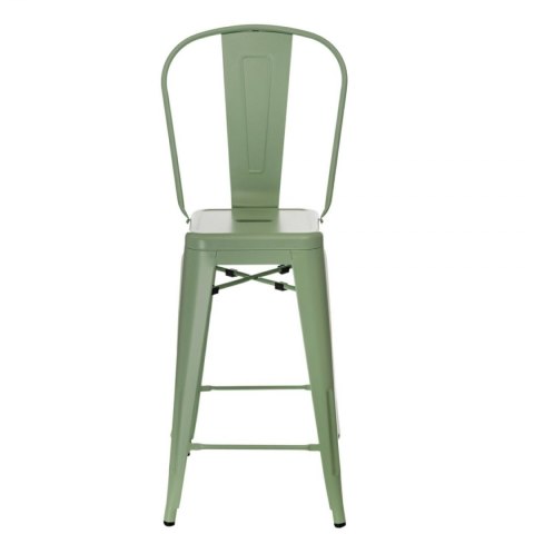 D2.DESIGN Stołek barowy Paris Back zielony inspirowany Tolix D2.DESIGN Stołek barowy Paris Back zielony inspirowany Tolix