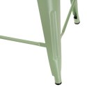 D2.DESIGN Stołek barowy Paris Back zielony inspirowany Tolix D2.DESIGN Stołek barowy Paris Back zielony inspirowany Tolix