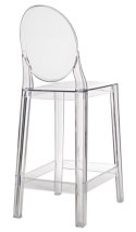 D2.DESIGN Hoker Stołek barowy Viki transparentny 66cm tworzywo stabilny lekki i wygodny D2.DESIGN Hoker Stołek barowy Viki transparentny 66cm tworzywo stabilny lekki i wygodny
