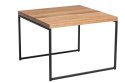 Maduu Studio Stolik Graphi 60x60 czarny profil 15 mm blat lakierowany dąb naturalny Maduu Studio Stolik Graphi 60x60 czarny profil 15 mm blat lakierowany dąb naturalny