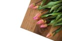 Maduu Studio Stolik Graphi 60x60 czarny profil 15 mm blat lakierowany dąb naturalny Maduu Studio Stolik Graphi 60x60 czarny profil 15 mm blat lakierowany dąb naturalny