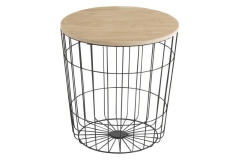 ACTONA Stolik LOTUS M black/wood ACTONA Stolik LOTUS M black/wood