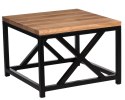 Maduu Studio Stolik Loft 45x45 czarny profil 30 mm blat lakierowany dąb naturalny Maduu Studio Stolik Loft 45x45 czarny profil 30 mm blat lakierowany dąb naturalny