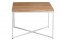 Maduu Studio Stolik Taco 100x100 biały profil 15 mm blat lakierowany dąb naturalny Maduu Studio Stolik Taco 100x100 biały profil 15 mm blat lakierowany dąb naturalny