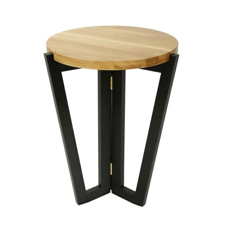 Maduu Studio Stolik Windmill Round 450 Black natural top Maduu Studio Stolik Windmill Round 450 Black natural top