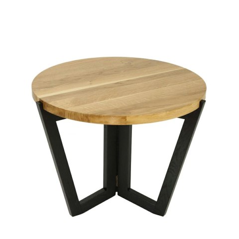 Maduu Studio Stolik Windmill Round 600 Black natural top Maduu Studio Stolik Windmill Round 600 Black natural top