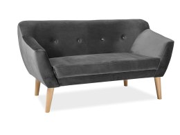 SIGNAL SOFA BERGEN 2 VELVET KOLOR SZARY TAPICERKA BLUVEL 14 / BUK