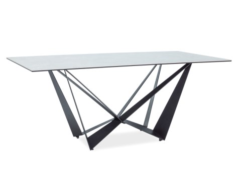 SIGNAL STÓŁ ASTON II CERAMIC SZARY EFEKT MARMURU/CZARNY MAT 180X90 SIGNAL STÓŁ ASTON II CERAMIC SZARY EFEKT MARMURU/CZARNY MAT 180X90