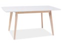 SIGNAL STÓŁ COMBO II MDF BIAŁY/ DĄB BIELONY DREWNO 120(160)X80 SIGNAL STÓŁ COMBO II MDF BIAŁY/ DĄB BIELONY DREWNO 120(160)X80