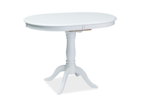 SIGNAL STÓŁ OWALNY DELLO ROZKŁADANY BLAT MDF STELAŻ DREWNO BIAŁY 100(129)x70 DO JADALNI RESTAURACJI SIGNAL STÓŁ OWALNY DELLO ROZKŁADANY BLAT MDF STELAŻ DREWNO BIAŁY 100(129)x70 DO JADALNI RESTAURACJI