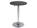 SIGNAL STOLIK BAROWY B500 CZARNY/CHROM fi 60x68-91 SIGNAL STOLIK BAROWY B500 CZARNY/CHROM fi 60x68-91