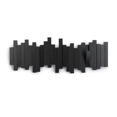 Umbra b.v. Wieszak z 5 uchwytami, czarny, STICKS Umbra b.v. Wieszak z 5 uchwytami, czarny, STICKS