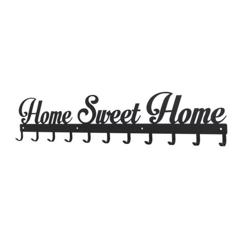 Intesi Wieszak Sweet Home ścienny czarny metal malowany proszkowo nowoczesny i funkcjonalny będzie równocześnie ozdobą Intesi Wieszak Sweet Home ścienny czarny metal malowany proszkowo nowoczesny i funkcjonalny będzie równocześnie ozdobą