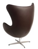 D2.DESIGN Fotel Jajo brązowy ciemny skóra 43 Premium D2.DESIGN Fotel Jajo brązowy ciemny skóra 43 Premium
