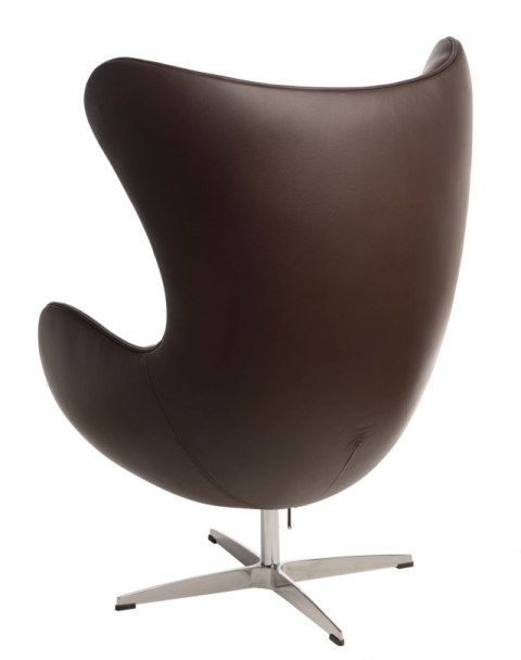 D2.DESIGN Fotel Jajo brązowy ciemny skóra 43 Premium D2.DESIGN Fotel Jajo brązowy ciemny skóra 43 Premium