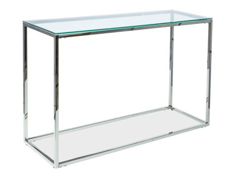 SIGNAL KONSOLKA HILTON C SZKŁO HARTOWANE TRANSPARENTNY / METAL SREBRNY 120X40 SIGNAL KONSOLKA HILTON C SZKŁO HARTOWANE TRANSPARENTNY / METAL SREBRNY 120X40