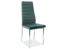 SIGNAL KRZESŁO H261 VELVET CHROM/ZIELONY BLUVEL78