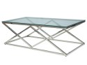 ŁAWA PROSTOKĄTNA ZEGNA A SIGNAL SZKŁO HARTOWANE TRANSPARENTNY / PODSTAWA METAL CHROM 120X60 ŁAWA PROSTOKĄTNA ZEGNA A SIGNAL SZKŁO HARTOWANE TRANSPARENTNY / PODSTAWA METAL CHROM 120X60