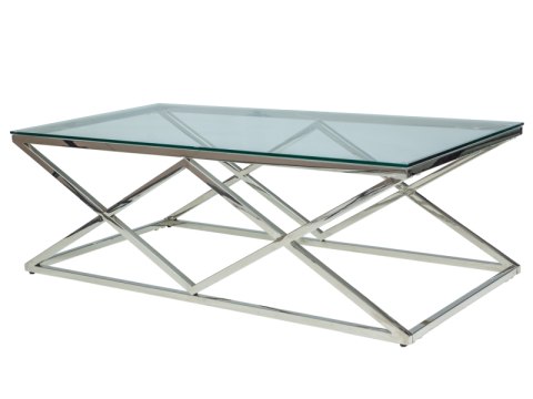 ŁAWA PROSTOKĄTNA ZEGNA A SIGNAL SZKŁO HARTOWANE TRANSPARENTNY / PODSTAWA METAL CHROM 120X60 ŁAWA PROSTOKĄTNA ZEGNA A SIGNAL SZKŁO HARTOWANE TRANSPARENTNY / PODSTAWA METAL CHROM 120X60