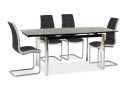 SIGNAL STÓŁ GD020 CZARNY/CHROM 120(180)x80 SIGNAL STÓŁ GD020 CZARNY/CHROM 120(180)x80