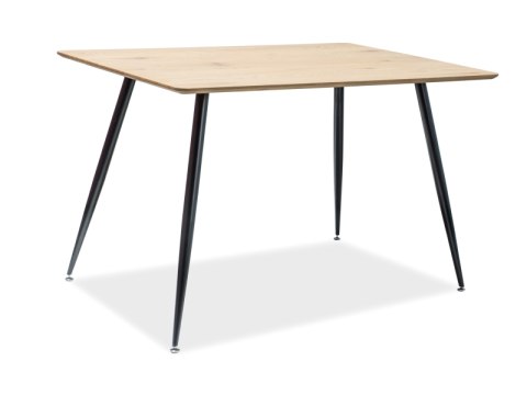 STÓŁ PROSTOKĄTNY REMUS SIGNAL MDF DĄB / CZARNY METAL STELAŻ 120X80 DO KUCHNI DO JADALNI DO LOKALU STÓŁ PROSTOKĄTNY REMUS SIGNAL MDF DĄB / CZARNY METAL STELAŻ 120X80 DO KUCHNI DO JADALNI DO LOKALU
